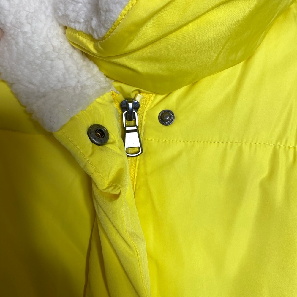 NWT Urban Outfitters Fleece Lined Yellow Puffer Jacket $119 - Picture 13 of 15
